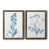 Toile avec cadre en noyer