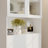 78.7" H Bookcase Storage Cabinet With Glass Doors & Flip-Top Reading Bench