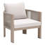 Chaise de patio avec coussins Leota