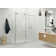 Nova 64 in. x 32 in. x 78 in. 90-degree Fully Frameless Sliding Glass Shower Enclosure