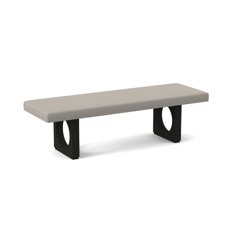 Void Upholstered Bench, Espresso, Edworth Ocean