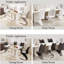 Chaise d'appoint rembourrée en similicuir à dossier haut avec poignée supérieure (ensemble de 4)-346462799