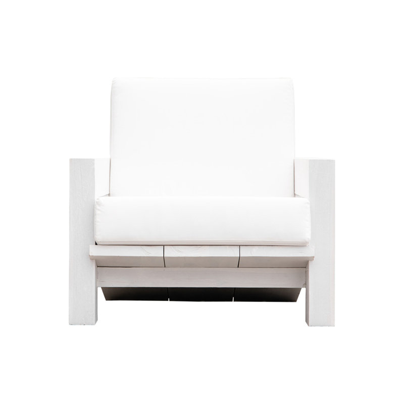Primitive Modern Outdoor Teak Adirondack