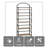 Arched Bookshelf, 5 Tier Folding Bookcase Storage Organizer, No Assembly Book Shelf-452879723