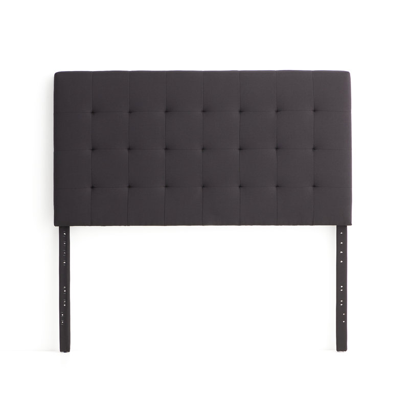Tête de lit tapissier Ashala, Anthracite, Grand