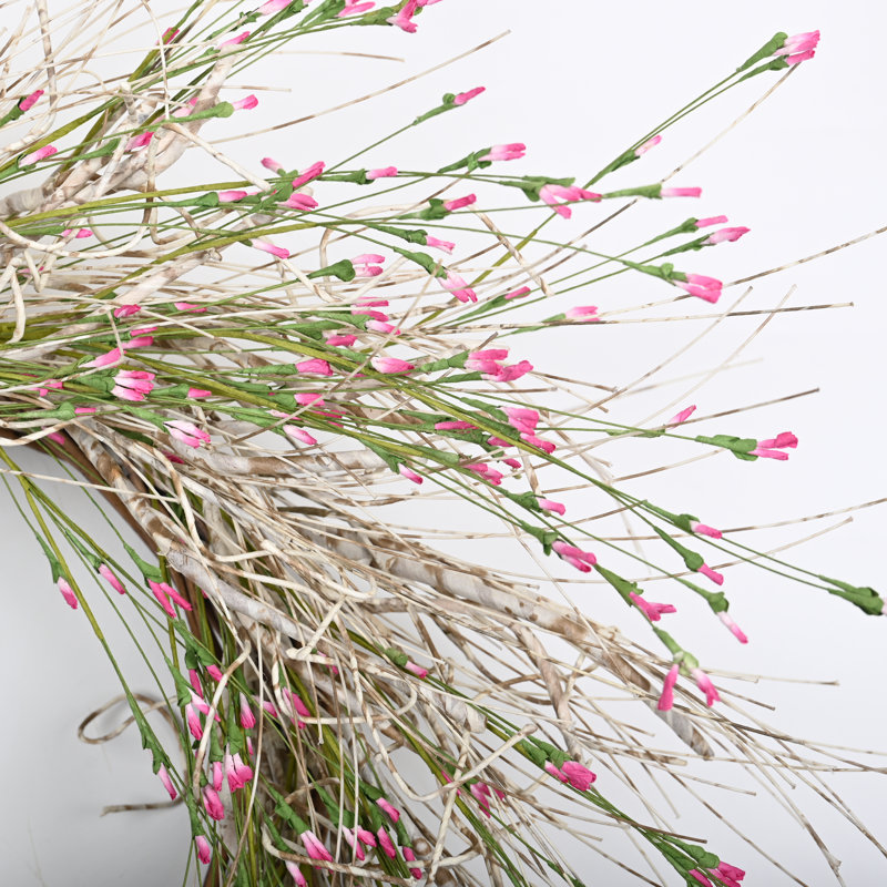 28" Birch Wildflower Spring Front Door Wreath