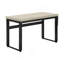 Bureau d'ordinateur, bureau personnel, debout, réglable, L 48 po, travail, ordinateur portable, stratifié beige, métal noir, contemporain, moderne-1214519186