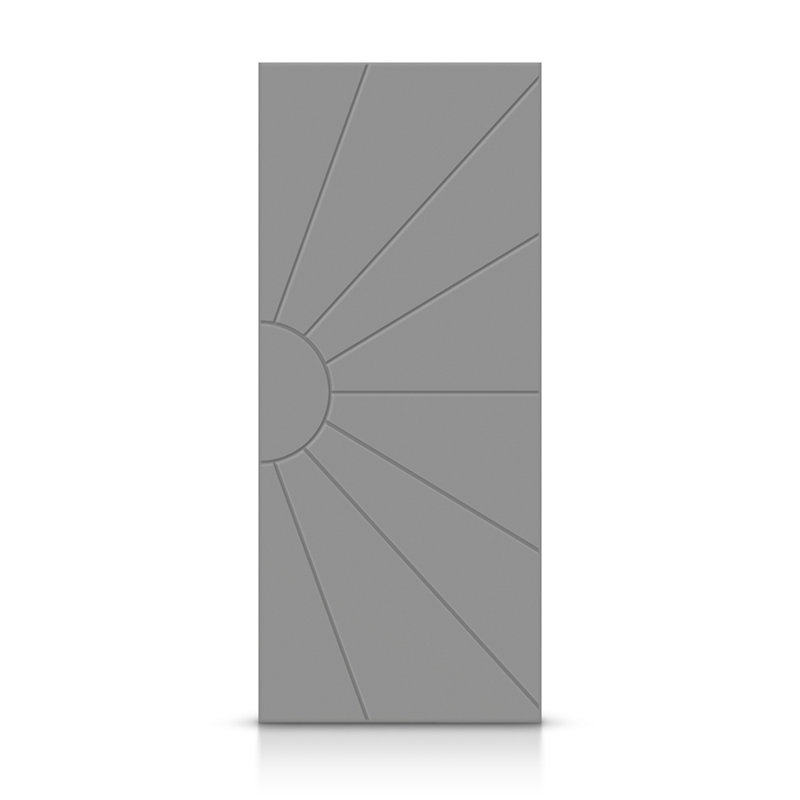 Porte standard à panneaux en bois, Gris clair, 36 po x 80 po