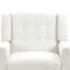 Davey Upholstered Beige Linen Blend Tufted Wide Back Armchair with Solid Wood Leg-644158329