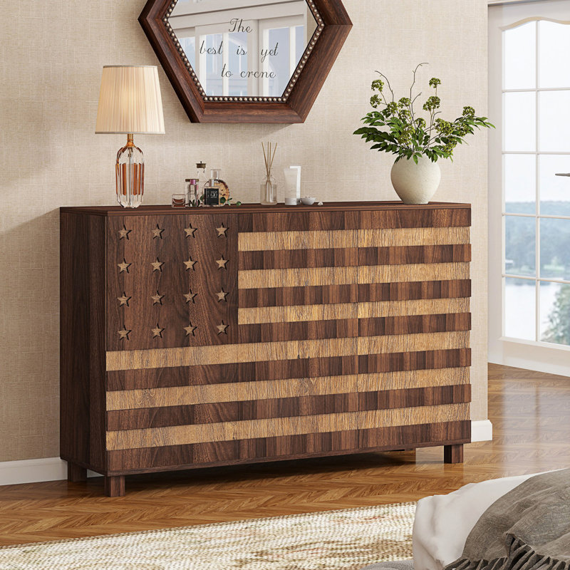 Buffet Sideboard Cabinet With Storage, Walnut