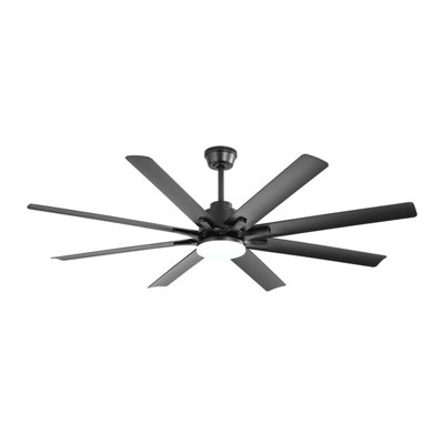 66 Inch Modern Ceiling Fan With Lights And Smart Remote Control 6 Speed Reversible Noiseless DC Motor For Indoor