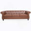 Canapé Chesterfield en polyuréthane à accoudoirs roulés.-114427252