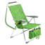 Chaise de plage pliable avec appui-tête et porte-gobelet, hauteur du siège de 43 cm, structure en aluminium, 7 positions d'inclinaison pour se détendre au bord de la piscine ou sur la terrasse.
