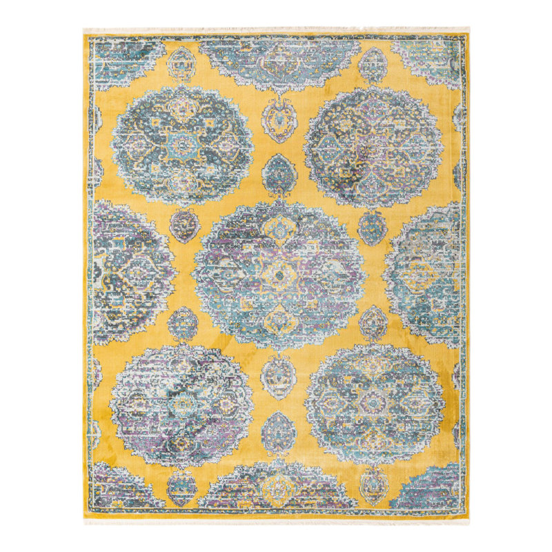 Haefner Floral Indoor Rug, Rectangle 8'2" x 10'