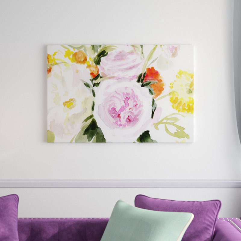 Loose Arrangement III by Victoria Borges - Painting Print, Wrapped Canvas, 20cm H x 30cm W