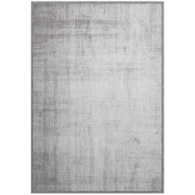 Sorbus Welcome Mat Rug for Entryway, Machine Washable, Non-Slip, Vintage Rug - Gray (Lines), 5 x 7 Ft. 