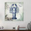 « seaside postal : blue homard », reproduction d’impression sur toile tendue-23682986