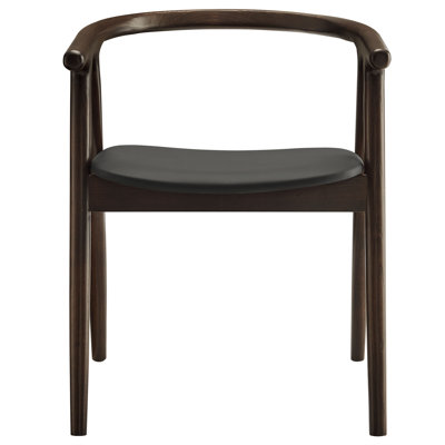Chaise en cuir et bois Henry