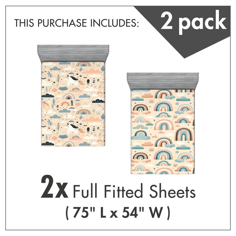 Ensemble de draps-housses Ambesonne, Drap-housse de taille double