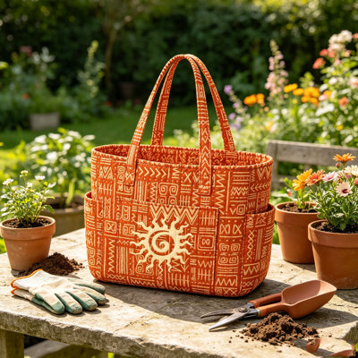 Sac à main en bandoulière matelassé, grande capacité, imprimé numérique, en polyester décoratif, 38,5 x 36 x 12 cm