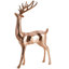 Sculpture de Noël fibre de verre renne de plancher avec motif mosaïque-102186613