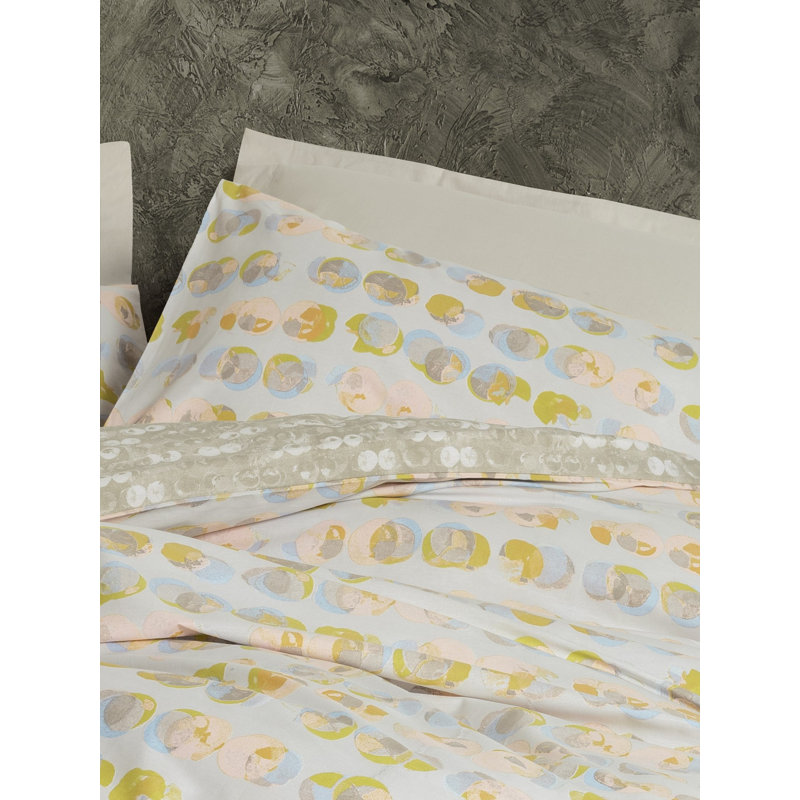 100% Cotton Ranforce Single Quilt Cover Set, Beige, Duvet Cover 53.1 x 78.7 inches & 1 Pillowcase 31.5 x 31.5 inches | Soft & Durable, Machine Washable, Button Closure | Perfect for Cozy Bedrooms & Stylish Decor