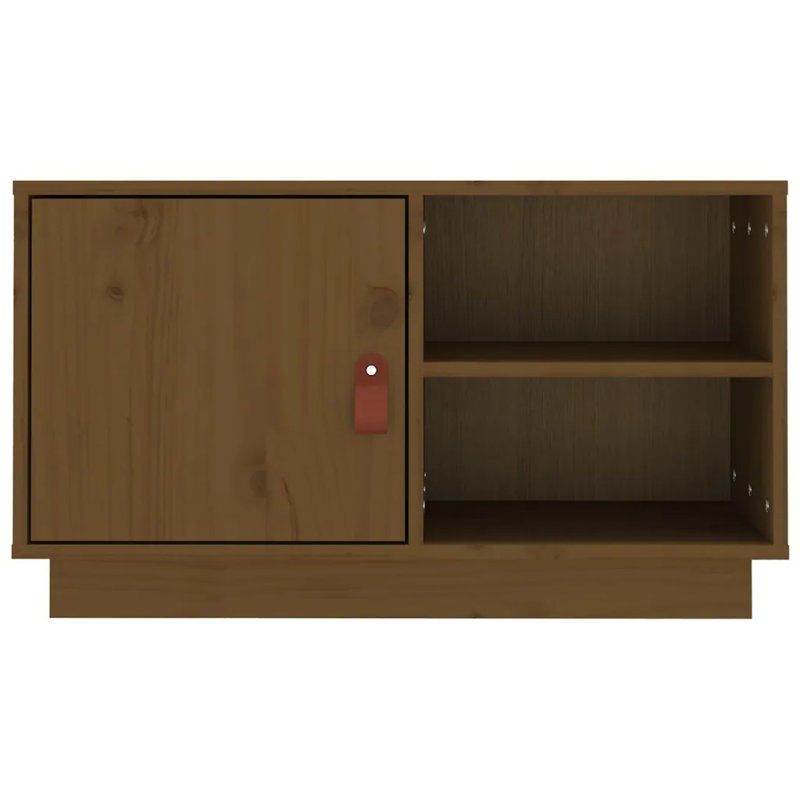 Karsson Unfinished TV Stand for TVs up to 32", Honey Brown