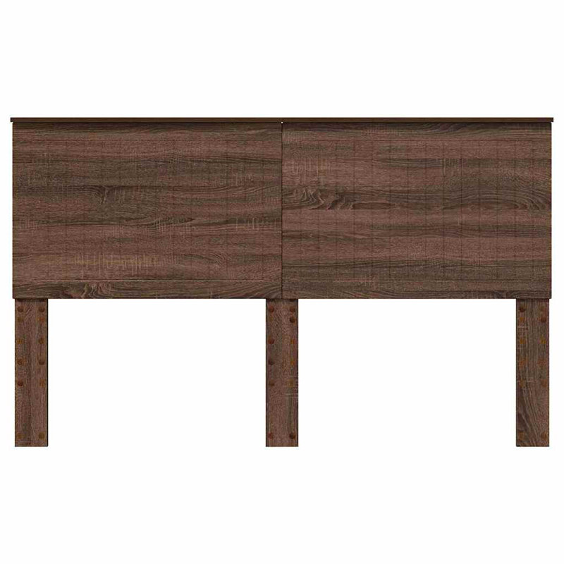 Panel Headboard, Queen, Brown Oak