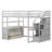 Kids Full Loft Bed with Drawers-2132386116