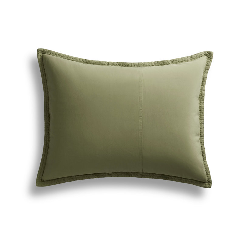 Cascade Modern & Contemporary Cotton Waffle Duvet Cover, Loden Green, King Duvet Cover + 2 King Shams
