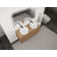 Meuble-lavabo mural moderne de 48 pouces avec lavabo en céramique, portes à fermeture en douceur et contreplaqué durable-692713419