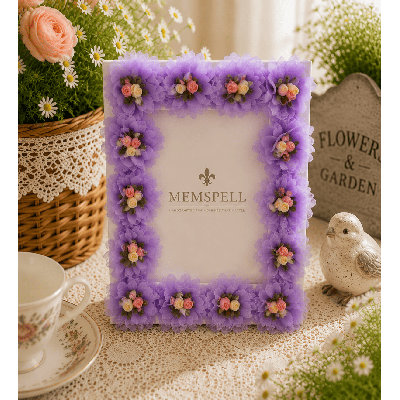Cadre photo de jardin Florielle Violet
