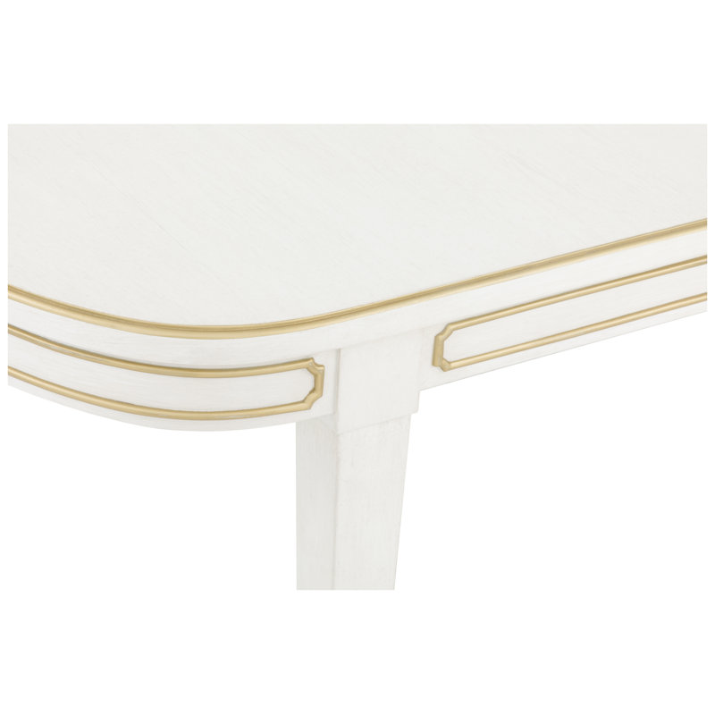 Camille Extendable Oval Solid Wood Dining Table, Linen