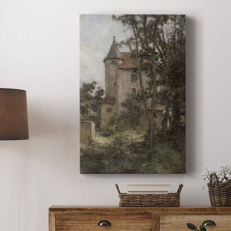 Paysage rétro CCII - galerie Cavas, H 18 po x l 12 po