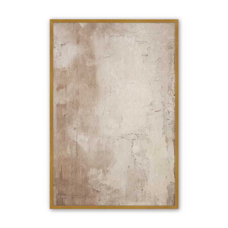 Fresco's Silent Tale I, Cadre simple en or poli, H 15,25 po x l 12,25 po