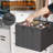 Shoe Storage Organizer For Closet Fits 12-16 Pairs, Fabric Large Shoe Box Storage Container With Clear Cover, Foldable Bins Fit For Boots Heels Sneakers 17"(l) X 17"(w) X 12.5"(h) 1 Pack Black-1530416783