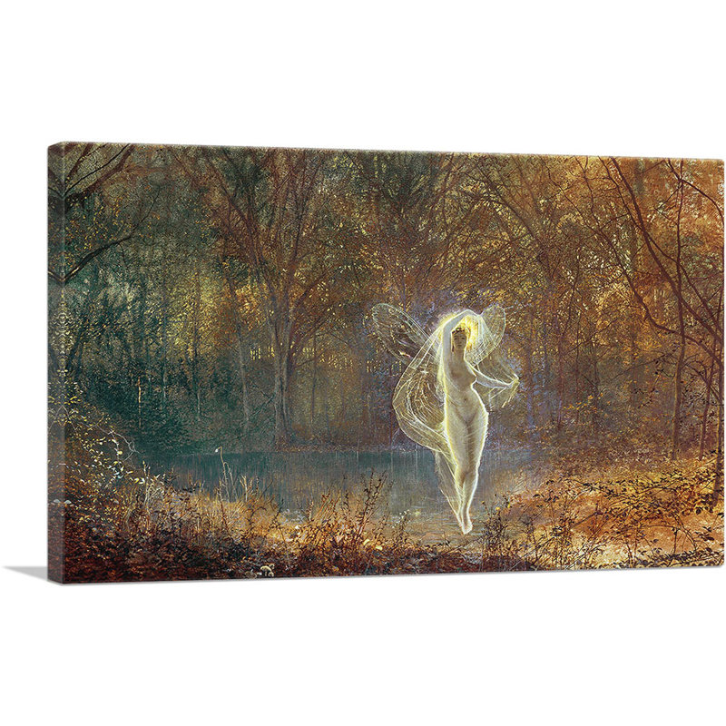 Dame Autumn Has A Mournful Face 1871 par John Atkinson Grimshaw - peinture sur toile tendue, H 12 po x l 18 po x P 0,75 po