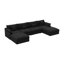 Upholstered U-shaped Symmetrical Sectional With Ottoman-1963980434