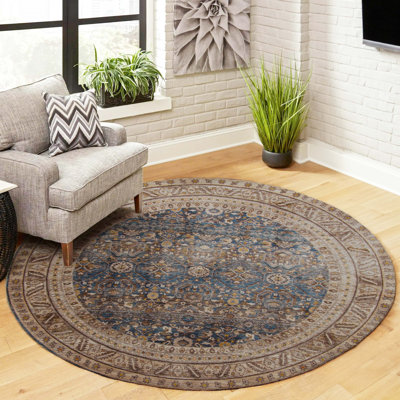 Tapis bleu Gianna