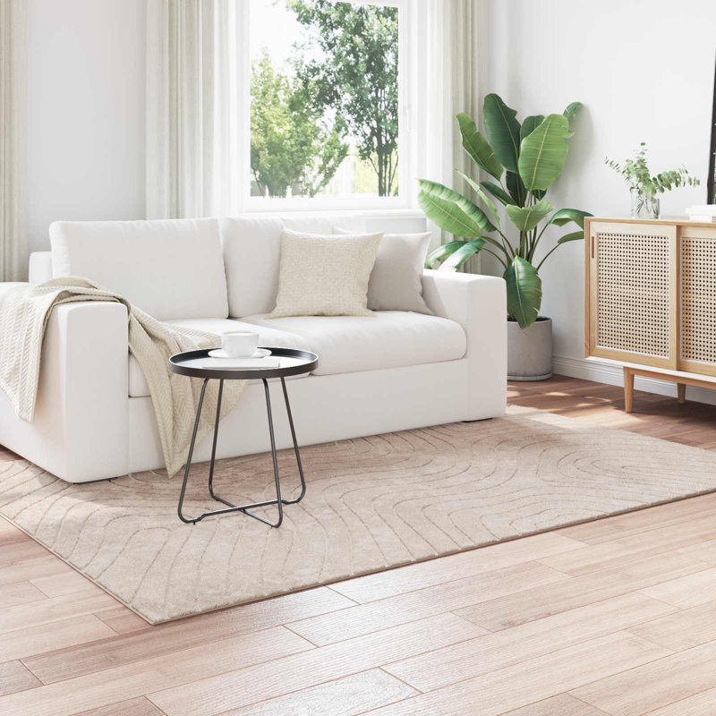 Modern Indoor and Outdoor Rug, Beige, Rectangle 120 x 170 cm
