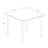 3 Piece Kitchen Counter Set for Small Spaces Contains a Square Dining Table and 2 Linen Fabric Dining Room Chairs, Oak-16239994