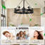 Ventilateur de plafond 30 lumières à bougie 30 lumières avec télécommande-2018935336