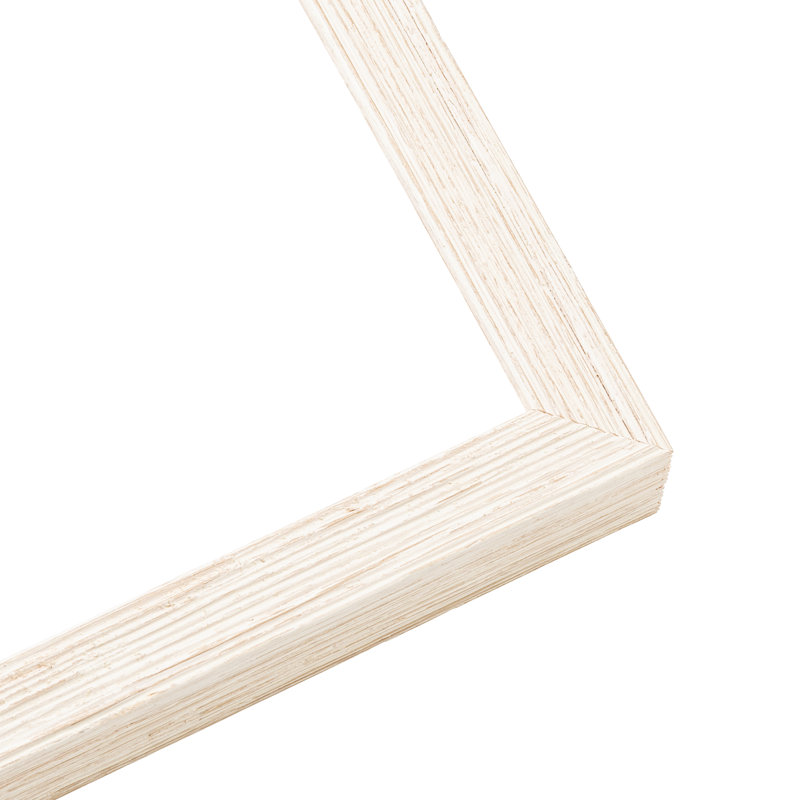 Aleighia Solid Wood Shadow Box Picture Frame, White, 16" W x 18" H