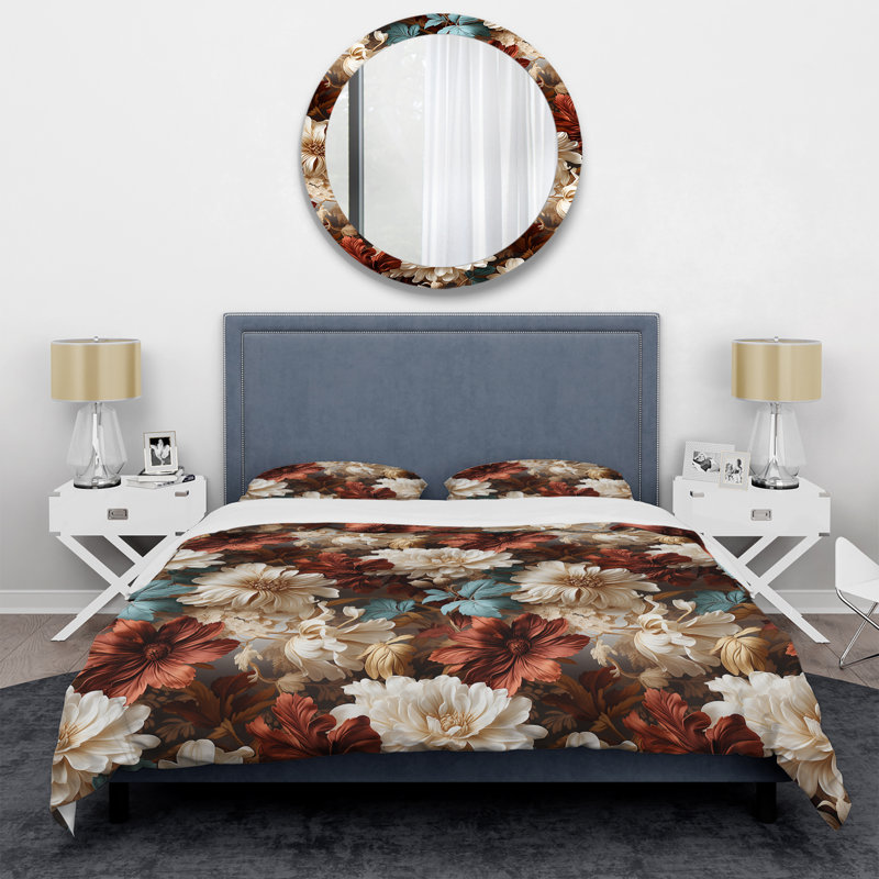 Ensemble de housse de couette Rustic Victorian Brocade Victorian, Housse de couette pour très grand lit et 2 très