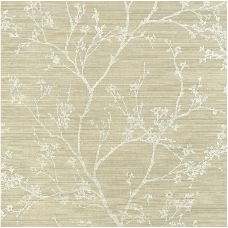 Twiggy Sisal Wallpaper, Fog