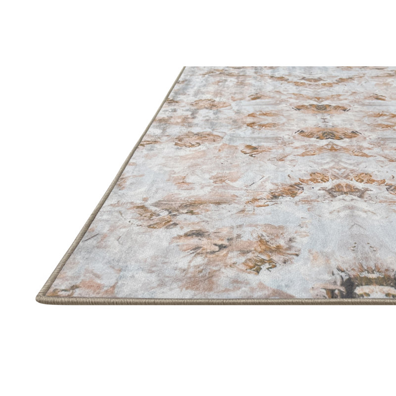 Tapis en polyester tissé à la machine couleur citrine, Rectangle 2 pi x 3 pi