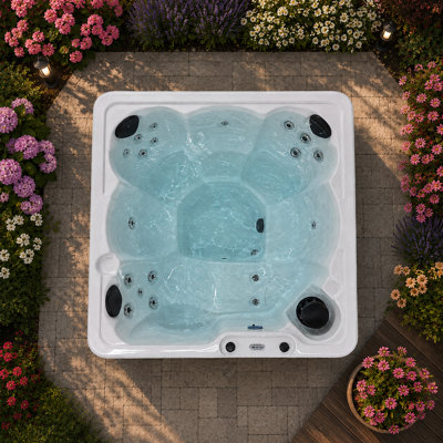 Spa carré Hydro Spas HYD-19 - 19 jets, acrylique, prêt à l'emploi