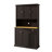 70.6" High Kitchen With Adjustable Storage - Black. Made Of E1 , Painted For A Finish And Long-Term Use 71" Cabinet Shelves Corn Syrup Jars, Microwave Shelf Unit, 6 Doors 1 Drawer Black-84535085