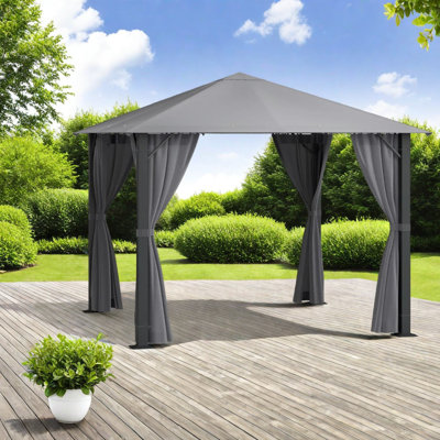 Spacious Canopies & Gazebos(must Include Frame), Steel Modern Patio