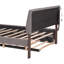 Lit plateforme tapissier Teddy
